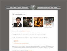 Tablet Screenshot of damienfreeman.com
